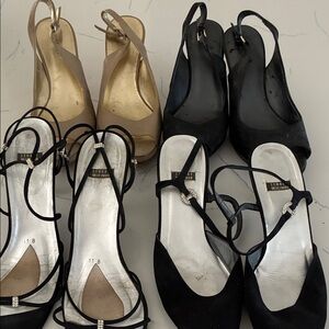 Women's shoes 4 pr Stuart Weitzman and others Slingback